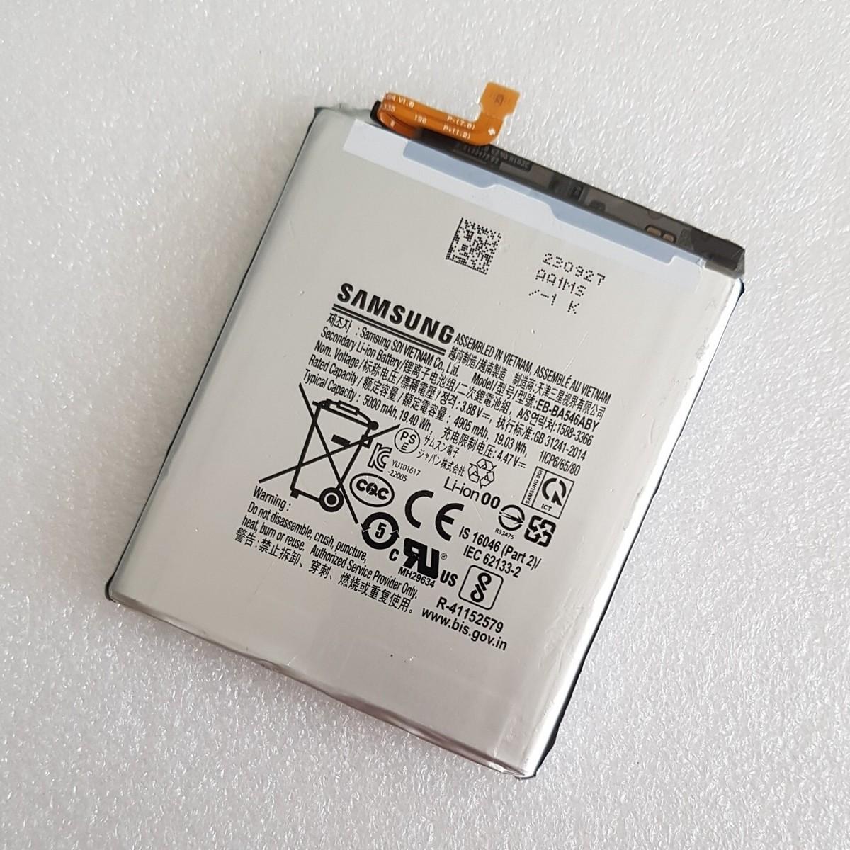 باتری اصلی موبایل سامسونگ مدل EB-BA546ABY ظرفیت 5000 میلی آمپرساعت مناسب برای گوشی سامسونگ A54 5G / A34 5G / A25 5G