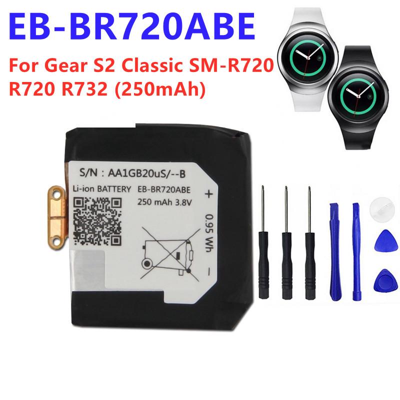 باتری اصلی ساعت هوشمند سامسونگ مدل EB-BR720ABE ظرفیت 250 میلی آمپرساعت مناسب برای ساعت سامسونگ Gear S2 (R720)