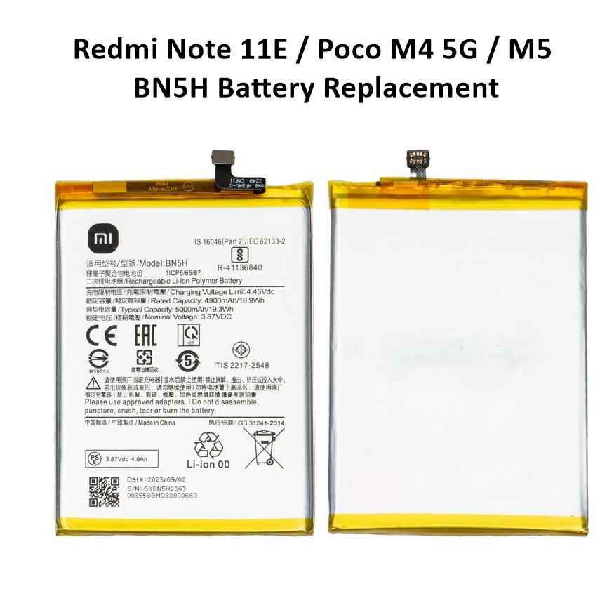 باتری گوشی شیائومی شیائومی MI BN5H اصلی/POCO M4 5G/REDMI NOTE 11E