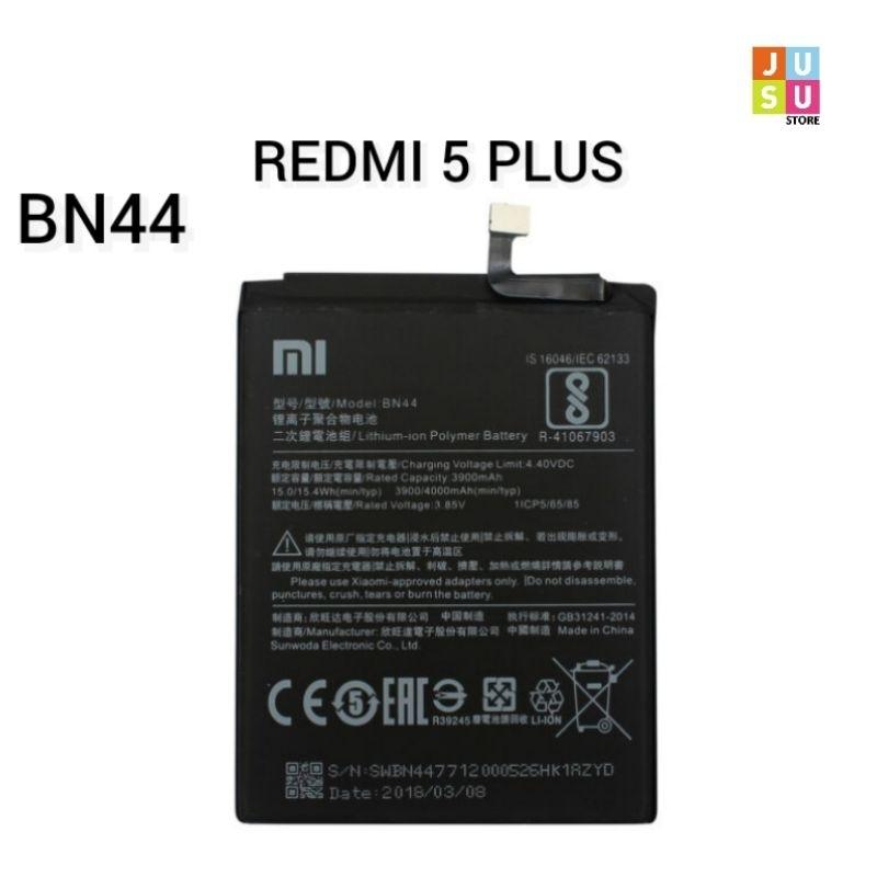 باتری اصلی موبایل شیائومی مدل BN-44 ظرفیت 4000 میلی آمپرساعت مناسب برای گوشی شیائومی Redmi 5 Plus / Redmi Note 5
