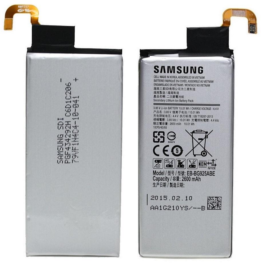 باتری اصلی موبایل سامسونگ مدل EB-BG925ABE ظرفیت 2600 میلی آمپرساعت مناسب برای گوشی سامسونگ S6 Edge