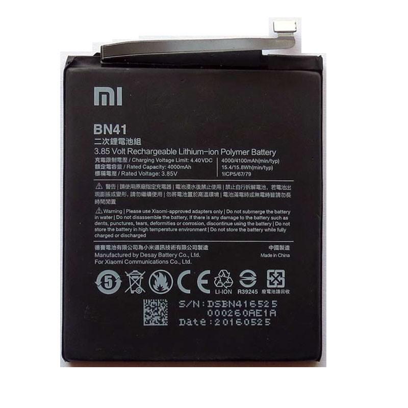 باتری اصلی موبایل شیائومی مدل BN-41 ظرفیت 4100 میلی آمپرساعت مناسب برای گوشی شیائومی Redmi Note 4