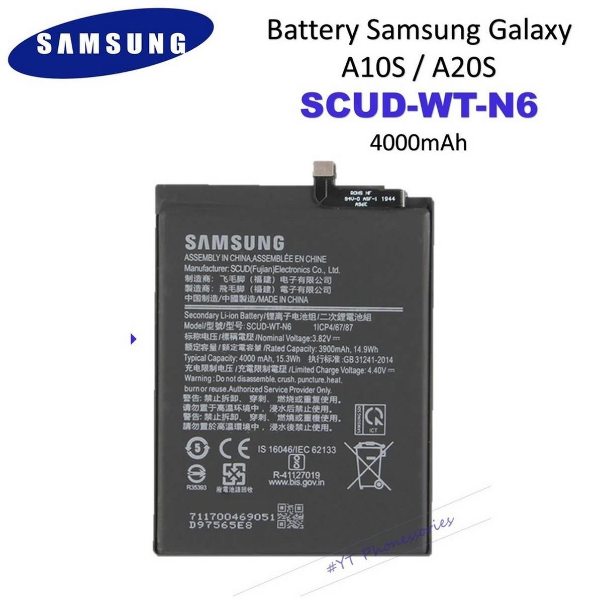 باتری اصلی موبایل سامسونگ مدل SCUD-WT-N6 ظرفیت 4000 میلی آمپرساعت مناسب برای گوشی سامسونگ A10s / A20s