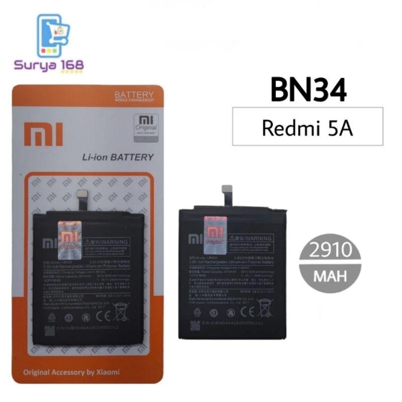 باتری اصلی موبایل شیائومی مدل BN-34 ظرفیت 3000 میلی آمپرساعت مناسب برای گوشی شیائومی Redmi 5A