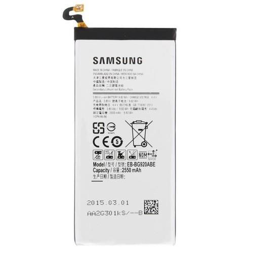 باتری اصلی موبایل سامسونگ مدل EB-BG920ABE ظرفیت 2550 میلی آمپرساعت مناسب برای گوشی سامسونگ S6