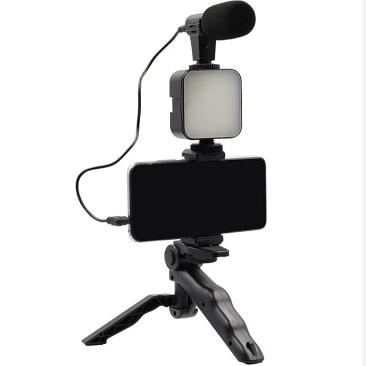 کیت فیلمبرداری مدل AY-49 همراه با میکروفون و لرزشگیر